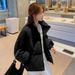 K New Fashion Cotton Coat For Women With Stand-up Collar And Loose Style;_ecoleips.com