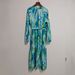 Women's Dress With Tie Print, Long-Sleeved, Elegant And Stylish Long Dress_ecoleips.com