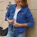 Women's Classic Denim Jacket - Long Sleeve Casual Coat With Timeless Fit (Black/White/Light Blue/Pink, S-2XL)_ecoleips.com