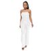 Women's Clothing Sleeveless Sequin Belt Jumpsuit Solid Color Tube Top Backless Jumpsuit_ecoleips.com