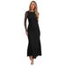 New Sheer Mesh Patchwork Backless French Elegant High-end Long Dress, Wholesale From Cross-border Manufacturers_ecoleips.com