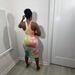 Women's Summer Fashion Tie Dye Print Mid-Length Sheet Dress Vest Style_ecoleips.com