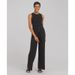 Summer 2023 Women's Sleeveless Slimming Jumpsuit Solid Color Versatile Tethered European American Style Foreign Trade_ecoleips.com