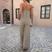 Elegant Casual Women's Halter Neck Pant Suit Loose Fitting American Style Spring Summer 2026 Independent Amazon Website_ecoleips.com