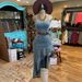 Women's Clothing Suspender Denim Dress Single Side Oblique Skirt_ecoleips.com