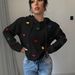 Women's Clothing Stylish 3D Heart Jacquard Hooded Sweater - Soft Acrylic Knit Pullover With Embroidery Detail, Loose Fit Long Sleeve Top For Women_ecoleips.com