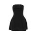 AC234 European And American Women's Socialite Style Summer New Fashion Solid Color Strapless High Waist Dress For Women_ecoleips.com