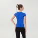 High Elasticity Quick Drying Sports Top For Women Short Sleeve Round Neck Running Training T-Shirt Yoga Wear_ecoleips.com