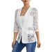 European And American Cross-border 2026 Spring New Elegant Solid Color Fashion Lace Patchwork Blazer Jacket For Women_ecoleips.com