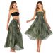 S006 Cross-Border Casual Thai European American Half Beach Vacation Dress Two-Way Big Hem Skirt Bohemian_ecoleips.com