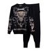 Statement Sequined Knit Set – Oversized Sweater & Pants (S-XXL) | Black | European Streetwear & Glam Comfort_ecoleips.com