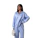 Women's Long-sleeved Stand-up Neck Zipper Sports Suit Casual Two-piece Set_ecoleips.com