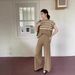 New Design Color Block Striped Knitwear Loose Sleeveless Women's Fashionable Transparent Korean Style Casual Set Polyester Blend_ecoleips.com