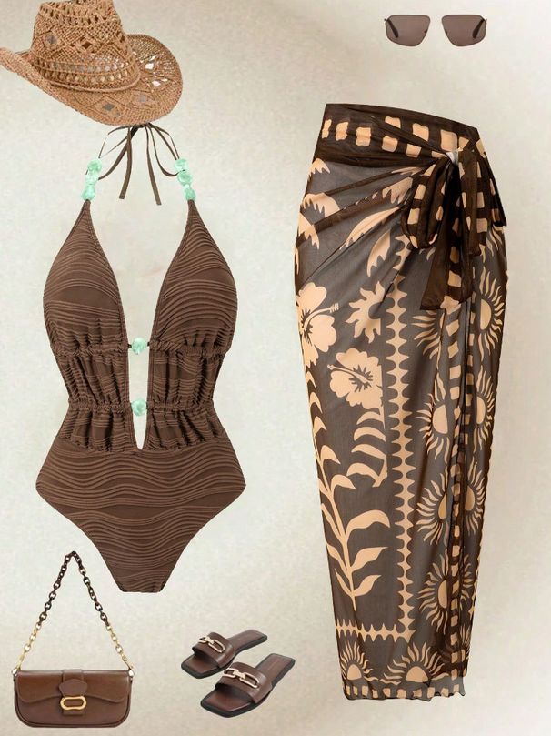 Women's Sexy Two-Piece Swimsuit Set Trendy Comfortable Beachwear for Summer_ecoleips.com