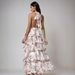 2026 Spring New Foreign Trade European And American Women's Fashion Sexy V-neck Strap Multi-layer Printed Dress_ecoleips.com