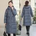 Women's Winter Puffer Coat With Hood, Oversized Long Parka, Water-Resistant Shell, Knee-Length Warm Jacket, Fashionable Large Pockets_ecoleips.com