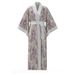 Aria Basics 's New Pajamas For Spring Autumn, European And American Style Long-sleeved Robes, Women's High-end Satin Robes_ecoleips.com