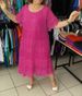 Women's Clothing Solid Color Round Neck Short Sleeve Lace Lace Skirt Women's Clothing_ecoleips.com