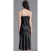 Cross-Border Camisole Nightdress For Women Summer Ice Silk Sexy Slit Long Nightgown Bowknot Homewear Backless_ecoleips.com