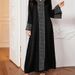Women's Heavy Duty Rhinestone V Neck Long Dress Elegant Temperament Banquet Evening Gown Fashion plus Size Clothes_ecoleips.com
