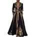 Women's Retro Court Dress Printed Middle Eastern Style Muslim Fashion_ecoleips.com