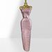 Elegant Bodycon Long Dress Gold Foil Deep V Neck Sleeveless Evening Gown for Women's Parties And Banquets_ecoleips.com