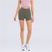 Summer New Solid Color Yoga Shorts High Waist, Hip Lift, Tight And Elastic Training Nude Sports 3/4 Pants For Women_ecoleips.com