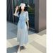 2025 Spring Summer New Style Tummy Control Slimming Tencel Waist Shirt Strap Satin Dress Two-Piece Set For Women_ecoleips.com