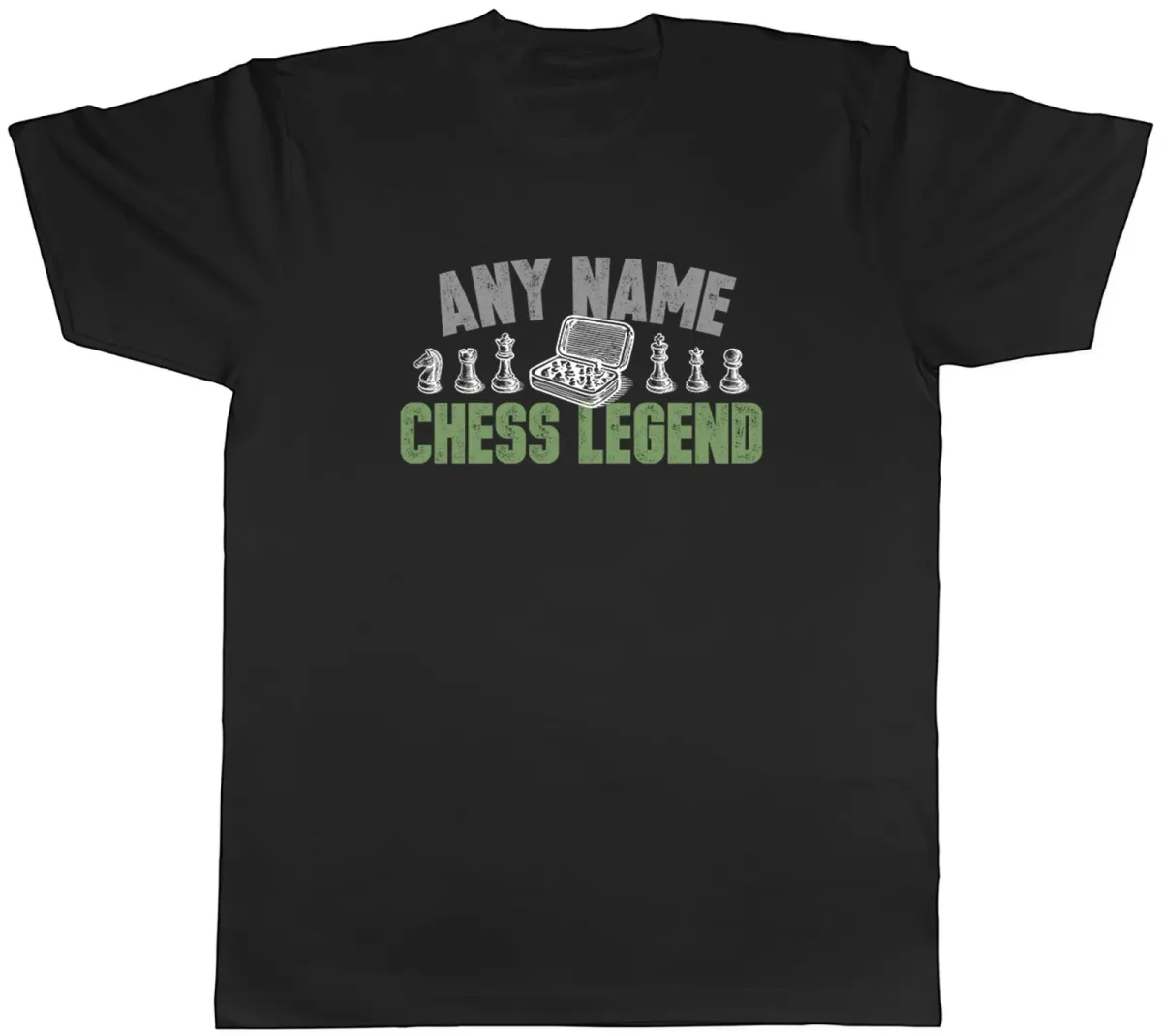 Women's T-Shirts Personalised Any Name Chess Legend Mens T-Shirt Tee Gift Top_ecoleips.com