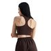 Women's Shockproof Sports Bra Anti-Sagging U Neck Racerback Yoga Fitness Vest Bare Skin Contact_ecoleips.com