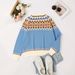 "Fair Isle Knit Sweater – Nordic-Inspired Geometric Print Pullover (S-XXL, Cozy Christmas & Winter Casual Wear)"_ecoleips.com