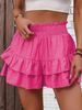 2025s 2025 Summer New Fashion Women's Wide-Leg Shorts With Draping Effect Versatile Casual Skirt Pants_ecoleips.com