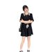 European Style Slimming Sports Two Piece Set for Curvy Women Casual Age Reducing Red Short Sleeved Shorts plus Size Summer_ecoleips.com