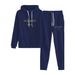 Women's Long Sleeved Loose Fitting Casual Hooded Set Unique Letter Print Comfortable Two-Piece Outfit_ecoleips.com
