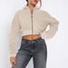 Hooded For Women, Short Cardigan Jacket, New Spring/Summer Loose Fit Long Sleeve Couple Sweatshirt_ecoleips.com