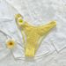 Women's Strapless Floral Bikini Set Fresh Simple Two-Piece Swimsuit Solid Color European American Style Sexy New 2025_ecoleips.com