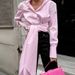 Women's French Style Niche Long Striped Shirt Long Sleeve Commuter Top_ecoleips.com