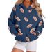 Autumn New Hooded Sweatshirt Baseball Elements Digital Print Women's Athleisure Sweatshirt_ecoleips.com