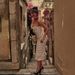 Women's French Style Long Dress Slim Fitting Waist Polka Dot Ruched Skirt Slip Dress_ecoleips.com