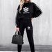 Women's Clothing Women's Thickened Hooded Sweatpants Autumn Winter Fashion Casual Print Suit Elegant Vacation_ecoleips.com