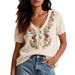 European And American Cross-Border Forest Style Retro Floral Embroidered Knitted Sweater Loose Fresh Versatile_ecoleips.com