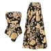 Women's Retro Print Tube Top One-Piece Swimsuit - Vintage Style Bathing Suit For Beach & Pool_ecoleips.com