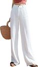 Suitable For All Seasons 2025 Women's Linen Wide-Leg Casual Loose Cotton-Linen High-Waist Straight-Leg Pants For Women_ecoleips.com