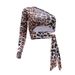 Aria Basics Aria Basics LN156 In Stock, 2025 Summer Hot-selling European And American Cross-border Leopard Print One-shoulder Sexy Slim-fit_ecoleips.com
