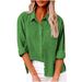 Breathable Cotton-Linen Split Pocket Shirt – Oversized Long-Sleeve Top For Women (Streetwear Essential, 25+ Colors)_ecoleips.com