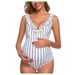 Verve For Pregnant Women Sexy High Waist One-Piece 2025 New Bikini Swimsuit_ecoleips.com