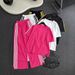 Women's American Style Fashion Summer Simple Short Sleeve T-Shirt And Wide Leg Pants Casual Two Piece Set_ecoleips.com