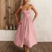 Elegant Strapless Suspender Dress for Women Solid Color Casual Fashion Summer European American Style Hot Selling_ecoleips.com