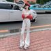Women's Flared Jeans 2026 Spring Autumn New Style High-waisted Slimming And Height-enhancing Straight-fit Petite_ecoleips.com