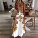 2025 Cross-Border Beach Vacation 3D Printed Bohemian Style Elegant Long Summer Casual Women's Dress_ecoleips.com